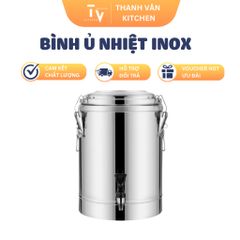 Bình ủ nhiệt inox cao cấp 10-90L có vòi rót - Giữ nóng lâu, dụng cụ nhà bếp tiện lợi cho mọi gia đình (TV302)