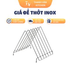 Giá để thớt inox không gỉ đa năng - Kệ thớt dọc tam giác lớn cho nhà bếp tiện dụng TVKITCHEN (TV666)
