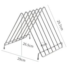 Giá để thớt inox không gỉ đa năng - Kệ thớt dọc tam giác lớn cho nhà bếp tiện dụng TVKITCHEN (TV666)