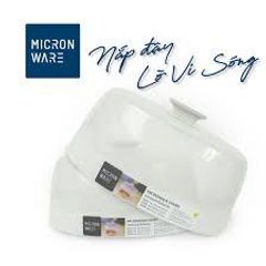 Nắp nhựa đậy đồ ăn dùng cho lò vi sóng Micron Ware Size M L - Giải pháp giữ vệ sinh thực phẩm an toàn và tiện lợi (TV460)
