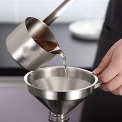 Phễu inox miệng rộng Z3 - Dụng cụ chiết chất lỏng và dầu ăn tiện lợi cho nhà bếp, sản phẩm gia dụng chất lượng cao (TV369)