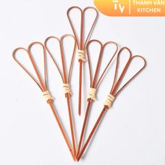 Bộ 100 Cây Ghim Tre Trang Trí Màu Sắc Ngẫu Nhiên - Xiên Trái Cây Thông Minh cho Đồ Uống và Món Ăn Tiện Lợi (TV102)