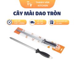 Cây Mài Liếc Dao Cán Nhựa Đen Chất Lượng Cao (TV110) - Dụng Cụ Nhà Bếp Tiện Ích, An Toàn và Đáng Tin Cậy (TV110)