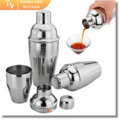 Bình Lắc Cocktail Inox Chất Lượng Cao - Dụng Cụ Pha Chế Sang Trọng, Tiện Dụng cho Đồ Uống và Cocktail Ngon Miệng
