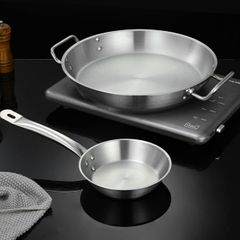 Chảo Inox Có Quai 2 Đáy - Chảo Chiên Cách Nhiệt Chất Liệu Inox Bền Đẹp, Dụng Cụ Bếp Đa Năng 18-32cm (TV26)