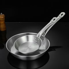 Chảo Inox Có Quai 2 Đáy - Chảo Chiên Cách Nhiệt Chất Liệu Inox Bền Đẹp, Dụng Cụ Bếp Đa Năng 18-32cm (TV26)