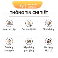 Tô Chén Bát INOX 2 Lớp Cách Nhiệt BOJIN Sang Trọng - Dụng Cụ Tiện Ích Cho Gia Đình và Quà Tặng Ý Nghĩa (TV189)