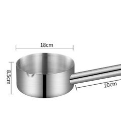 Gáo Inox Múc Nước Lèo Lớn Chất Liệu Inox 304 Không Gỉ - Muôi Múc Nước Phở Cho Quán Ăn (TV660)