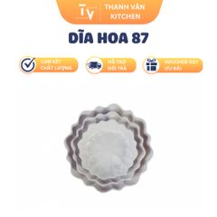 Dĩa Nhựa Melamine Hoa 87 - Dụng Cụ Nhà Bếp Đẹp Mắt, Đặc Biệt cho Căn Bếp Thêm Sang Trọng (TV855)
