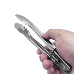 Kẹp Gắp Thức Ăn Inox Dày Lá Đẹp - Dụng Cụ Nhà Bếp Cao Cấp, Quán Ăn, Bền Chắc - TVKITCHEN (TV449)