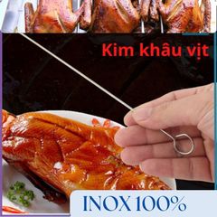 Cây Xiên Thịt Nướng BBQ Inox Cao Cấp EWZ - Dụng Cụ BBQ Đầu Móc Tiện Lợi Cho Thịt & Rau Củ (TV659)