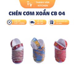 Chén Cơm Xoắn Melamine CB 04 - Đồ Gia Dụng Nhà Bếp, Nhiều Màu Sắc Ø 11.5 x 5.6 cm - Sản Phẩm Chính Hãng TVKITCHEN (TV833)