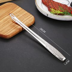 Kẹp Gắp Thực Phẩm Inox 304 Dài - Kẹp Nướng Đồ Ăn Bền Chắc, Dụng Cụ Nhà Bếp Tiện Ích cho Mọi Gia Đình (TV453)