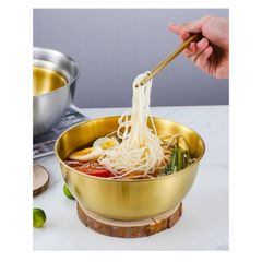 Tô inox chia vạch phong cách Hàn Quốc - Tô salad inox chất lượng cao có vạch chia thể tích - Dụng cụ nhà bếp tiện lợi (TV516)