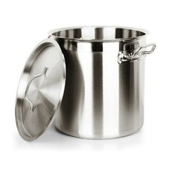 Nồi Inox Dày 2 Quai Dung Tích Lớn 6L-170L, Nồi Hầm Cao Chất Lượng, Thực Phẩm An Toàn, Nắp Đậy Siêu Bền 0.8mm (TV487)