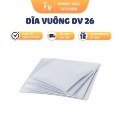Dĩa Vuông Melamine DV 26 - Đồ Gia Dụng Nhà Bếp Thời Trang - Kích Thước 17.3 x 2.3 cm - Sản Phẩm Chính Hãng TVKITCHEN (TV890)