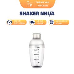 Shaker Nhựa Có Định Lượng Pha Chế - Dụng Cụ Nhà Bếp Đa Dạng Dung Tích 350ml, 530ml, 700ml, 1000ml (TV412)