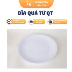 Dĩa Quả Tử QT - Dĩa Nhựa Melamine Chất Lượng Cao Cho Bữa Tiệc Gia Đình, Kích Thước Ø 36.2cm và Ø 35.5cm (TV800)