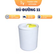Hủ Đường Trắng - Đồ Gia Dụng Nhà Bếp Chất Lượng Cao, Kích Thước Ø 12.5 x 14.0 cm, Thích Hợp Cho Mọi Căn Bếp (TV956)