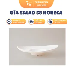 Dĩa Salad 58 Horeca - Dụng Cụ Nhà Bếp Nhựa Melamine, Kích Thước 26.7 x 22.2 x 5.6 cm, Thiết Kế Hiện Đại và Tiện Dụng (TV852)