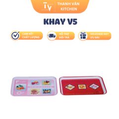 Khay Đựng Thức Ăn V5 - Dụng Cụ Gia Dụng Nhà Bếp Chất Lượng Cao, Kích Thước 38x28cm, Thiết Kế Thông Minh (TV1031)