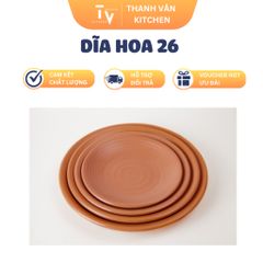 Dĩa Hoa Melamine 26cm Chất Lượng Cao - Đồ Gia Dụng Nhà Bếp Tiện Lợi, Phong Cách Hiện Đại và Đa Dạng Mẫu Mã (TV848)