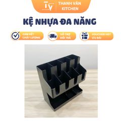 Kệ nhựa để cốc, ly 11 ngăn đa năng TVKITCHEN - Giải pháp tổ chức nhà bếp tiện lợi, chất lượng cao (TV10)