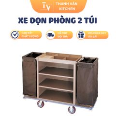 Xe Dọn Phòng 2 Túi Gấp Bên - Thiết Bị Tiện Ích Nhà Bếp Chất Lượng Cao - TVKITCHEN (TV563)