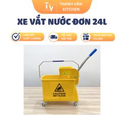 Xe Vắt Nước Đơn 24L DC24L - Dụng Cụ Tiện Ích Nhà Bếp Cao Cấp, Chất Liệu Nhựa PP, Sản Phẩm Chính Hãng (TV584)
