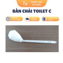 Bàn Chải Toilet C-085 - Dụng Cụ Vệ Sinh Nhà Tắm Cao Cấp Chất Liệu Nhựa PP, Kích Thước 580mm (TV569)