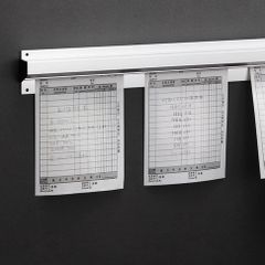 Thanh gắn thực đơn, thanh gắn bảng tin dán tường, thanh gắn ghi chú inox 60cm dành cho nhà bếp, nhà hàng (TV298)