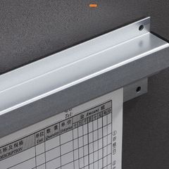 Thanh gắn thực đơn, thanh gắn bảng tin dán tường, thanh gắn ghi chú inox 60cm dành cho nhà bếp, nhà hàng (TV298)