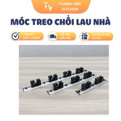 Móc Treo Chổi Lau Nhà 4 Kẹp C-109 - Dụng Cụ Gia Dụng Đa Năng Nhà Bếp, Nhựa PP Cao Cấp, Tiện Lợi Cho Căn Bếp Bạn (TV688)