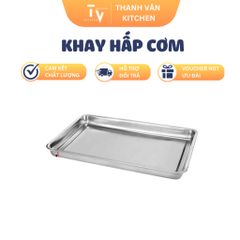 Khay Hấp Cơm Inox 304 Chất Lượng Cao Dùng Cho Tủ Hấp Cơm - Đồ Gia Dụng Nhà Bếp Tiện Lợi, Phù Hợp Bày Thức Ăn (TV11)