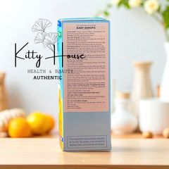 Vitamin D3 cho bé Baby Ddrops Liquid 400 IU - Bổ sung vitamin D3 hỗ trợ xương và miễn dịch cho trẻ sơ sinh, lọ 90 giọt
