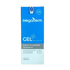 Gel Tắm Gội Megaderm Dịu Nhẹ 280ml - Sản Phẩm An Toàn Cho Trẻ Sơ Sinh, Phòng Ngừa Ngứa Mẩn Đỏ, Dưỡng Ẩm Da
