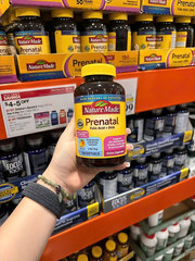 Vitamin Bầu Nature Made Prenatal Multi + DHA 150 viên - Bổ sung 23 vitamin và khoáng chất thiết yếu cho mẹ và bé, hỗ trợ phát triển não bộ trẻ nhỏ.