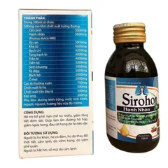 Siro Ho Hạnh Nhân 100ml - Sản Phẩm Hỗ Trợ Giảm Ho, Khản Tiếng, Bổ Phế Từ Thiên Nhiên Cho Trẻ Em Và Người Lớn