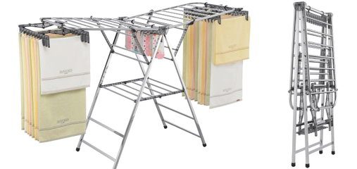 Giàn phơi thông minh Hàn Quốc để sàn inox Wellex CPL-O
