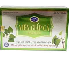 Viên Giấp Cá Roxtech - Hỗ Trợ Giảm Trĩ, Tiêu Hóa, Tăng Sức Bền Thành Mạch - Hộp 30 Viên Thực Phẩm Chức Năng