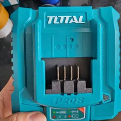 Đế sạc nhanh Total TFCLI20411 20V-4Ah - Sạc pin Lithium-Ion an toàn, hiệu suất cao, hàng chính hãng