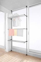 Cây Treo Để Đồ Inox Gấp Gọn Chống Sàn Wellex SJG2032-3(800) - Kệ Treo Quần Áo Linh Hoạt Tiết Kiệm Không Gian, Dễ Dàng Lắp Đặt