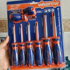 Bộ Tuốc Nơ Vít 8 Chi Tiết Wadfow WSS1408 - Thép CR-V Chất Lượng Cao, Tay Cầm Chống Trượt cho Sửa Chữa Điện và Gia Dụng