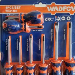 Bộ Tuốc Nơ Vít 8 Chi Tiết Wadfow WSS1408 - Thép CR-V Chất Lượng Cao, Tay Cầm Chống Trượt cho Sửa Chữa Điện và Gia Dụng