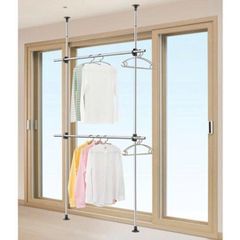 Cây Treo Quần Áo Inox Wellex SJH3218 Không Khoan - Thiết Kế Di Động, Chịu Tải 10kg, Dễ Dàng Lắp Đặt và Sử Dụng trong Không Gian Nhỏ