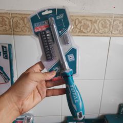 Bộ tuốc nơ vít linh hoạt 12 chi tiết Total THT250FL1206 - Dụng cụ sửa chữa đa năng chất lượng cao, mũi vít bền phù hợp cho gia đình