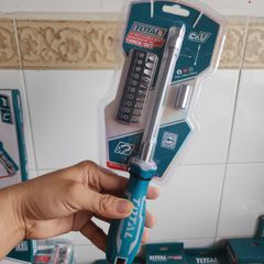 Bộ tuốc nơ vít linh hoạt 12 chi tiết Total THT250FL1206 - Dụng cụ sửa chữa đa năng chất lượng cao, mũi vít bền phù hợp cho gia đình