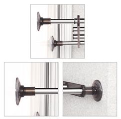 Kệ Inox Không Khoan Wellex BSS4040 - Giàn Phơi Thông Minh Kích Thước Điều Chỉnh 60-80cm, Dễ Dàng Lắp Đặt cho Tủ và Tường