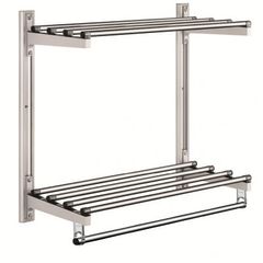 Giá để đồ gắn tường 2 tầng Wellex ALB2060, nhôm inox cao cấp, tiện lợi cho không gian sống, chịu tải 30kg/tầng, hàng Hàn Quốc