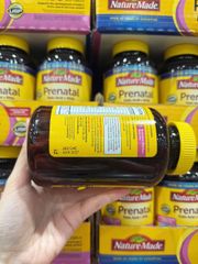 Viên Uống Vitamin Tổng Hợp Cho Bà Bầu Nature Made Prenatal + Folic Acid + DHA 150 Viên - Bổ Sung Dinh Dưỡng Cho Mẹ Và Thai Nhi
